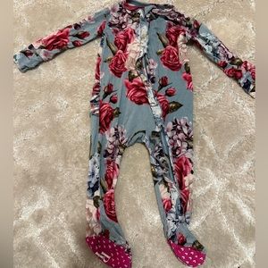 Posh Peanut Zipper Footie 3-6 months